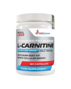 Аминокислоты L Carnitine 90 капсул 500мг Westpharm