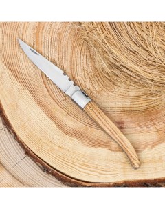 Нож складной Плющ 19 5см рукоять дерево Nobrand