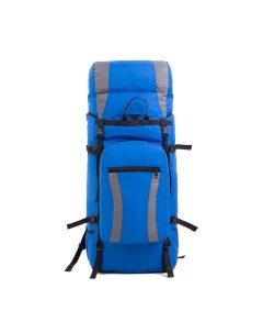 Рюкзак туристический 120 л синий серый Taif
