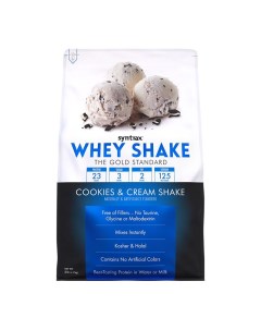 Протеин WHEY SHAKE Cookies and Cream Shake со вкусом Коктейль с печеньем 2270 г Syntrax
