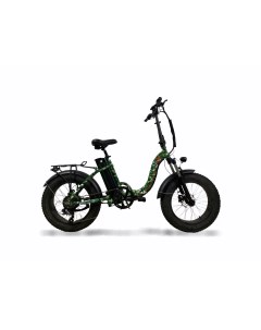 Электровелосипед Low Fat Ranger камуфляж 2024 M зеленый Oxyvolt