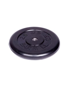 Обрезиненный диск Barbell d 26 мм чёрный 2 5 кг 412 Mb barbell