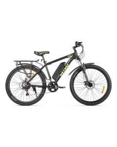 Электровелосипед Intro Sport XT 2024 Черно зеленый Incar (intro)
