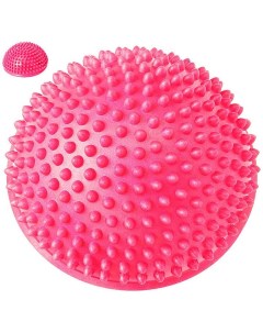 Полусфера массажная круглая надувная ПВХ D 16 см розовый Sportex