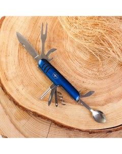 Нож швейцарский 10135849 9 в 1 синий Nobrand