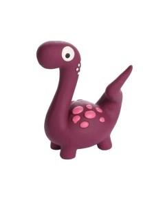 Игрушка для собак Puga Динозавр с пищалкой фиолетовый латекс 6 5х12 5х15 см Flamingo