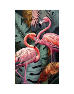 Картина по номерам Фламинго в тропиках 30х50 см Школа талантов