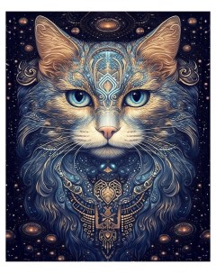 Алмазная мозаика Магический кот 30х40 см Рыжий кот