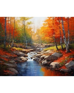 Картина по номерам Осень холст на подрамнике 40х50 см GX46464 Paintboy