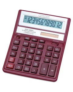 Калькулятор настольный SDC 888XRD 12 разрядов бухгалтерский синий Citizen