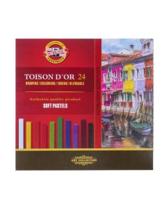 Пастель Toison D or 8584 квадратное сечение 24 цвета Koh-i-noor