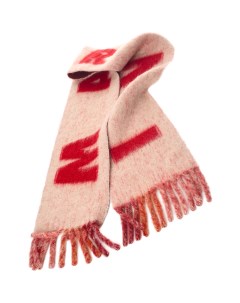 Шерстяной шарф с логотипом Marni