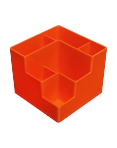 Подставка органайзер для канцелярии 6 отделений цвет оранжевая Calligrata