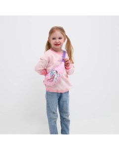 Сумка детская поясная единорог на молнии наружный карман цвет розовый Nazamok kids