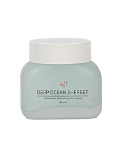 Увлажняющий и охлаждающий крем щербет с эффектом блеска кожи Deep Ocean Sherbet 50 0 Wsh wesellhope