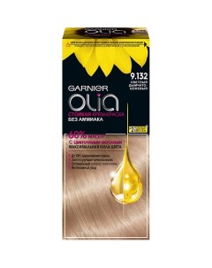 Стойкая крем краска для волос Olia с цветочными маслами без аммиака Garnier