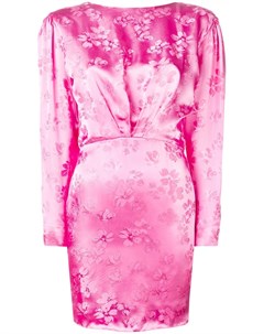 Attico платье с открытой спиной и цветочным принтом 38 розовый Attico