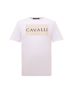 Хлопковая футболка Roberto cavalli