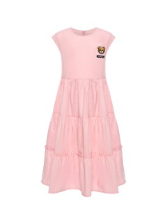 Платье с патчем розовое Moschino