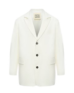 Однобортный пиджак белый Douuod