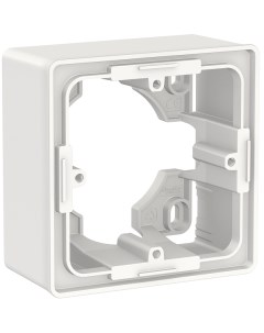 Коробка NU800218 UnicaNew белый 1 ая для открытой установки Schneider electric