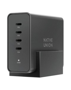 Сетевое зарядное устройство USB Native Union Fast GaN 140w 4xUSB C черное Fast GaN 140w 4xUSB C черн Native union