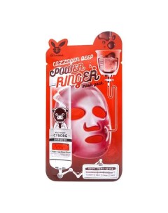 Маска укрепляющая тканевая с коллагеном Power ringer mask pack collagen deep Elizavecca 23мл Aria cosmetic co., ltd