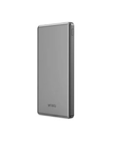 Внешний аккумулятор Power Bank Wi P013 Ultra Slim 10000mAh Grey 6976195097009 Wiwu