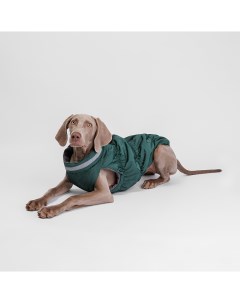Куртка на молнии для собак 5XL зеленая Rurri