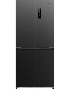Холодильник Side by Side CM4541F черная сталь Hyundai