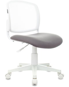 Кресло детское CH W296NX белый TW 15 сиденье серый Neo Grey сетка ткань крестов пластик белый пласти Бюрократ