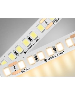 Светодиодная лента Illumination GS3201 2835 180Led 14 4W m 24V IP20 3000K 5m Ambrella