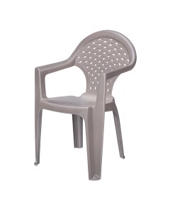 Кресло складное пластиковое Ривьера коричневое 550х550х835 мм 179 бел Эльфпласт