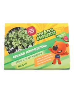 Набор для выращивания микрозелень Индау Рукола 3 5 г Ми-ми-мишки