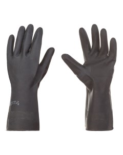 Перчатки резиновые кислотоустойчивые КЩС 1320 1953 10 XL черные Азри