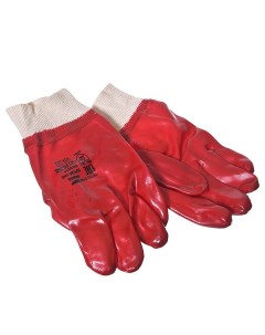 Перчатки х б с нитриловым обливом кислотоустойчивые красные 10 XL 1 marka