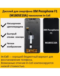 Дисплей для cмартфона Pocophone F1 M1805E10A технология In Cell Telaks