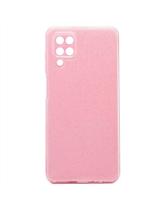 Чехол Samsung SM A125F Galaxy A12 A127F Galaxy A12 Nacho с блестками светло розовый Promise mobile