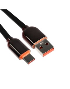 Кабель Type C USB 6 A оплётка PVC 1 метр чёрный Simaland