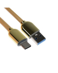 Кабель Type C USB 6 А оплётка TPE морозоустойчивый 1 метр желтый Simaland
