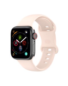 Силиконовый ремешок для Apple Watch 1 9 SE ULTRA 42 44 45 49 мм розовый L Strap classic