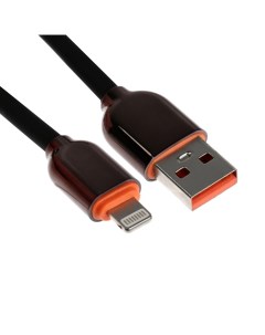 Кабель Lightning USB 6 A оплётка PVC 1 метр чёрный Simaland