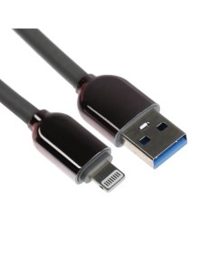 Кабель Lightning USB 6 А оплётка TPE морозоустойчивый 1 метр серый Simaland