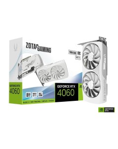 Видеокарта Gaming GeForce RTX 4060 8GB Twin Edge OC White Zotac