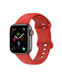 Силиконовый ремешок для Apple Watch 1 9 SE ULTRA 42 44 45 49 мм красный L Strap classic