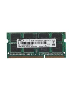 Оперативная память FL1600D3S11 8G DDR3 1x8Gb 1600MHz Foxline