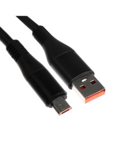 Кабель MicroUSB USB 2 4 A оплётка TPE утолщенный 1 метр чёрный Simaland
