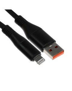 Кабель Lightning USB 5 A оплётка TPE утолщенный 1 метр чёрный Simaland
