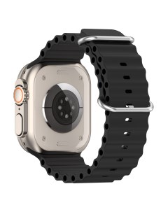 Ремешок океанская цепь для Apple Watch 1 9 SE Ultra 42 44 45 49 мм черный Strap classic
