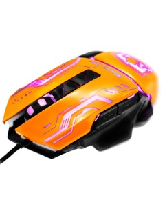 Проводная игровая мышь ROM 363 черно оранжевый Ritmix